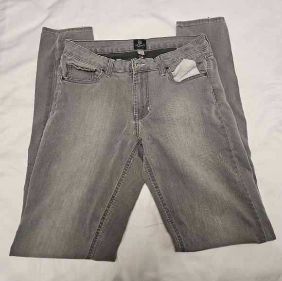 Justblack Gray Skinny Jeans With Distressed Hems! - Picture 2 of 9
